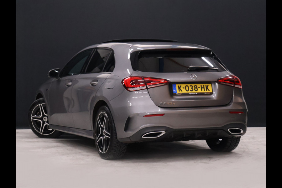 Mercedes-Benz A-Klasse 250 e Business Solution AMG Limited [SCHUIFKANTELDAK, APPLE CARPLAY, DIGITAL DASH, CAMERA, CRUISE, HALF LEDER, STOELVERWARMING, FLIPPERS, CLIMATE CONTROL, SFEERVERLICHTING, NAVIGATIE, NIEUWSTAAT]