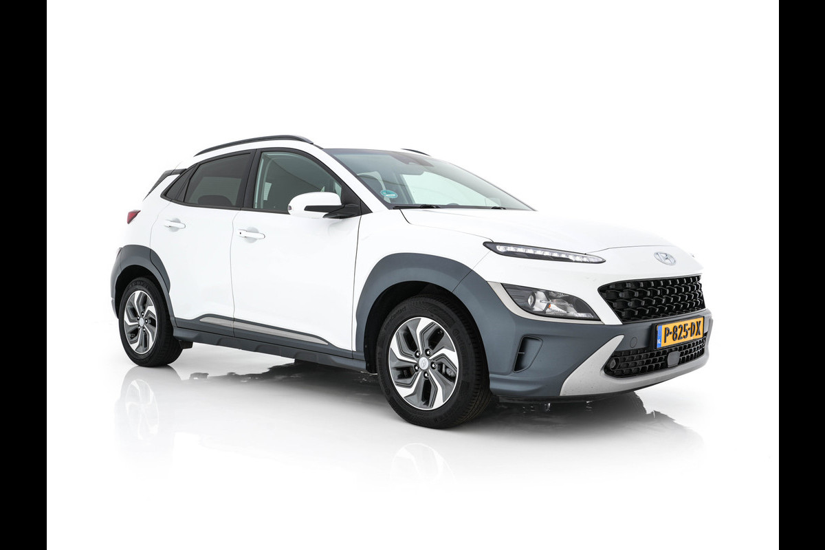 Hyundai Kona 1.6 GDI HEV Fashion (INCL-BTW) Aut. *NAVI-FULLMAP | DIGI-COCKPIT | FULL-LED | KEYLESS | CAMERA | HEAD-UP | SHIFT-PADDLES | DAB | COMFORT-SEATS | PRIVACY-GLASS | TOWBAR | 16 "ALU*