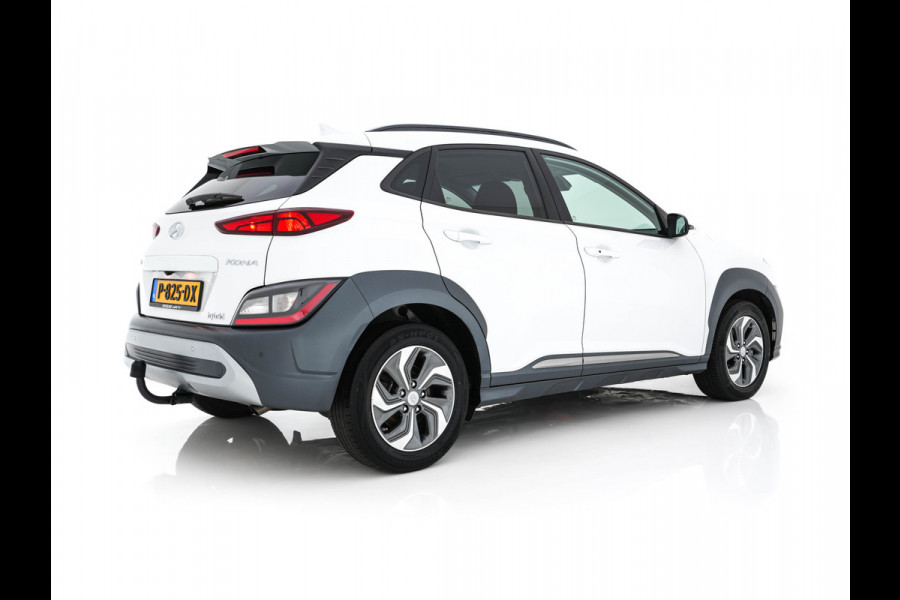 Hyundai Kona 1.6 GDI HEV Fashion (INCL-BTW) Aut. *NAVI-FULLMAP | DIGI-COCKPIT | FULL-LED | KEYLESS | CAMERA | HEAD-UP | SHIFT-PADDLES | DAB | COMFORT-SEATS | PRIVACY-GLASS | TOWBAR | 16 "ALU*