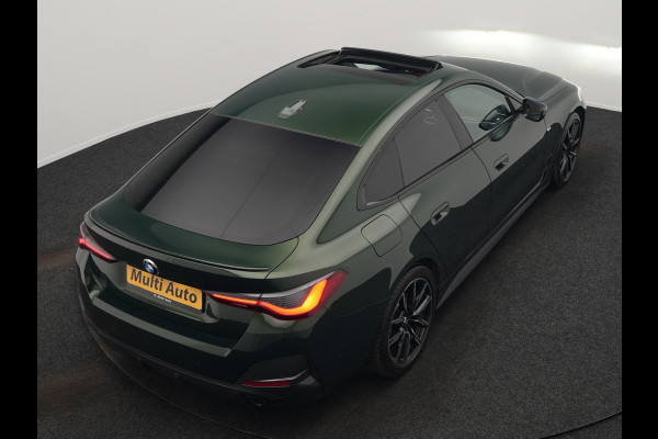 BMW 4 Serie Gran Coupé 430i M Sport 245pk Dealer O.H Sanremo Green | Panodak | Lederen Competition Stoelen Memory & Verwarmd | Adaptive Onderstel | 360 Camera | Harman & Kardon | 19" L.M | Carbon | Apple Carplay | Navigatie | Blis | Virtual | DAB |