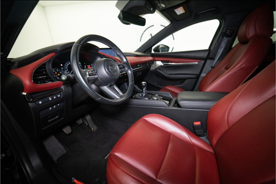 Mazda 3 2.0 e-SkyActiv-X M Hybrid 180 Luxury 187PK | NL AUTO+NAP | Bose | Leder | HUD | Elektr. Stoelen | VOL OPTIE! 12 MND Garantie