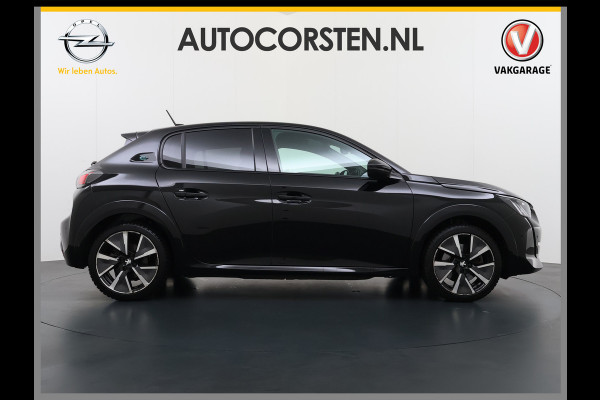 Peugeot e-208 EV GT-line 350 50kWh Pano-dak 360°Camera Leder/Alcantara Adaptive-Cruise Apple Carplay Android Auto Navi Ecc Pdc-a+v SOH 89% Stoelverwarming Led Lmv 17" Regen-Lichtsensor Privacy Glas Keyless DAB+ 1e Eigenaar Origineel Nederlandse Auto Dealeronderhouden Bomvol € 40.000 nieuw!