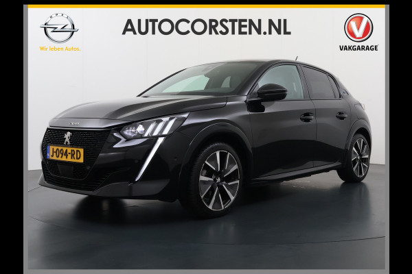Peugeot e-208 EV GT-line 350 50kWh Pano-dak 360°Camera Leder/Alcantara Adaptive-Cruise Apple Carplay Android Auto Navi Ecc Pdc-a+v SOH 89% Stoelverwarming Led Lmv 17" Regen-Lichtsensor Privacy Glas Keyless DAB+ 1e Eigenaar Origineel Nederlandse Auto Dealeronderhouden Bomvol € 40.000 nieuw!