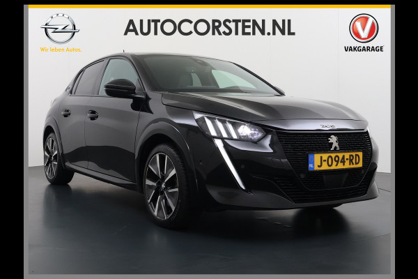 Peugeot e-208 EV GT-line 350 50kWh Pano-dak 360°Camera Leder/Alcantara Adaptive-Cruise Apple Carplay Android Auto Navi Ecc Pdc-a+v SOH 89% Stoelverwarming Led Lmv 17" Regen-Lichtsensor Privacy Glas Keyless DAB+ 1e Eigenaar Origineel Nederlandse Auto Dealeronderhouden Bomvol € 40.000 nieuw!