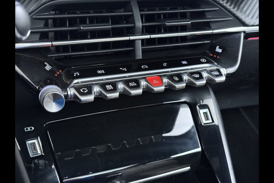 Peugeot e-208 EV GT-line 350 50kWh Pano-dak 360°Camera Leder/Alcantara Adaptive-Cruise Apple Carplay Android Auto Navi Ecc Pdc-a+v SOH 89% Stoelverwarming Led Lmv 17" Regen-Lichtsensor Privacy Glas Keyless DAB+ 1e Eigenaar Origineel Nederlandse Auto Dealeronderhouden Bomvol € 40.000 nieuw!