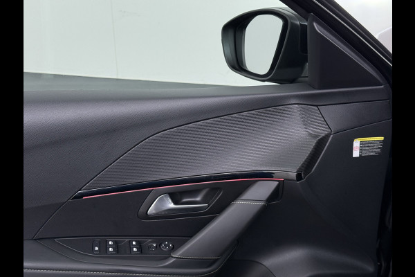 Peugeot e-208 EV GT-line 350 50kWh Pano-dak 360°Camera Leder/Alcantara Adaptive-Cruise Apple Carplay Android Auto Navi Ecc Pdc-a+v SOH 89% Stoelverwarming Led Lmv 17" Regen-Lichtsensor Privacy Glas Keyless DAB+ 1e Eigenaar Origineel Nederlandse Auto Dealeronderhouden Bomvol € 40.000 nieuw!