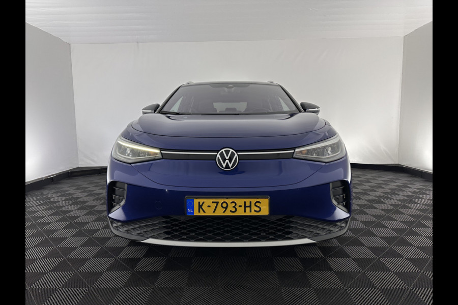 Volkswagen ID.4 First 77 kWh [ 3-Fase ] {SOH-83%} (INCL.BTW) *LEATHER-MICROFIBRE | FULL-LED | ADAPTIVE-CRUISE | HEATED-COMFORTSEATS | DIGI-COCKPIT | AMBIENT-LIGHT | NAVI-FULLMAP | PDC | TOWBAR | PRIVACY-GLASS | CAMERA | 20''ALU*