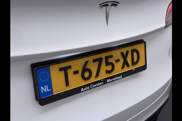 Tesla Model Y RWD Warmtepomp LFP-Accu Leer Lmv Camera's Pano-dak Adap.Cruise Navi Ecc Autopilot Stoel+Stuur+Achterbank Verwarming Elek.Achterklep Dodehoek detector Draadloze telefoonlader SOH 93% 1e Eigenaar Origineel Nederlandse Auto 1.600KG Trekgewicht