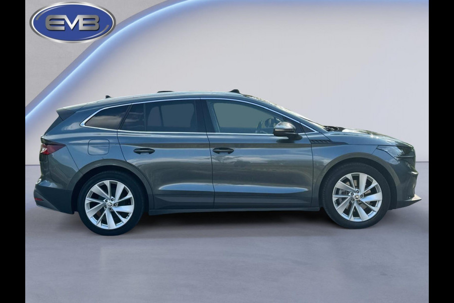 Škoda ENYAQ iV 80, panoramadak, achteruitrijcamera, stoel-stuurverwarming, 1/2 leder, vele opties,, eerste eigenaar