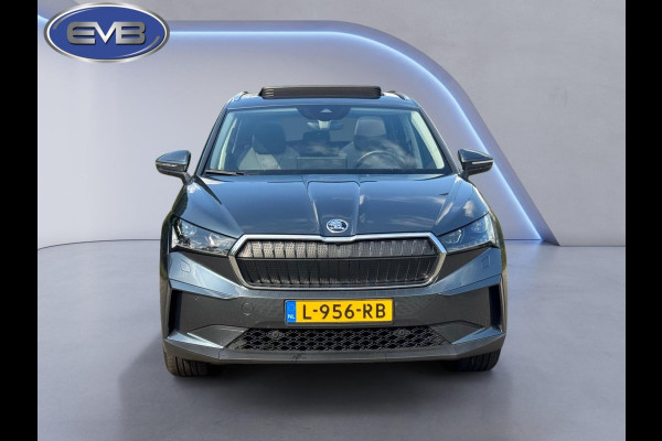 Škoda ENYAQ iV 80, panoramadak, achteruitrijcamera, stoel-stuurverwarming, 1/2 leder, vele opties,, eerste eigenaar