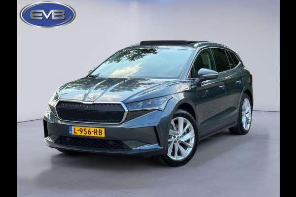 Škoda ENYAQ iV 80, panoramadak, achteruitrijcamera, stoel-stuurverwarming, 1/2 leder, vele opties,, eerste eigenaar