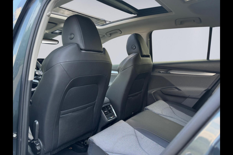 Škoda ENYAQ iV 80, panoramadak, achteruitrijcamera, stoel-stuurverwarming, 1/2 leder, vele opties,, eerste eigenaar