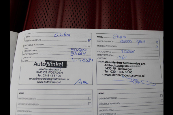 Alfa Romeo Giulia 2.0T Super | 320 PK | RAGAZZON EINDDEMPER | LEDEREN BEKLEDING | AFNEEMBARE TREKHAAK |