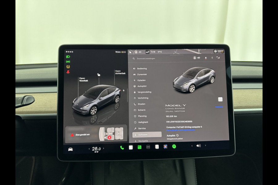 Tesla Model Y Long Range AWD 75 kWh [ 3-Fase-11kW ] {SOH-87%} (INCL-BTW) Aut. *PANO | AUTO-PILOT | LEATHER | NAVI-FULLMAP | MATRIX-LED | KEYLESS | CAMERA | DAB+ | HEATED-COMFORTSEATS | PRIVACY-GLASS | TOPVIEW |  19''ALU*