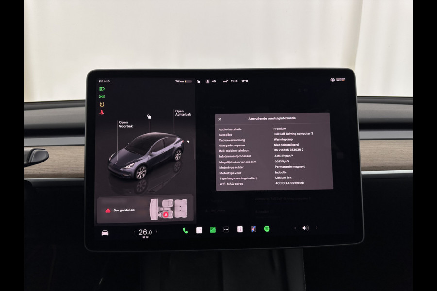 Tesla Model Y Long Range AWD 75 kWh [ 3-Fase-11kW ] {SOH-87%} (INCL-BTW) Aut. *PANO | AUTO-PILOT | LEATHER | NAVI-FULLMAP | MATRIX-LED | KEYLESS | CAMERA | DAB+ | HEATED-COMFORTSEATS | PRIVACY-GLASS | TOPVIEW |  19''ALU*