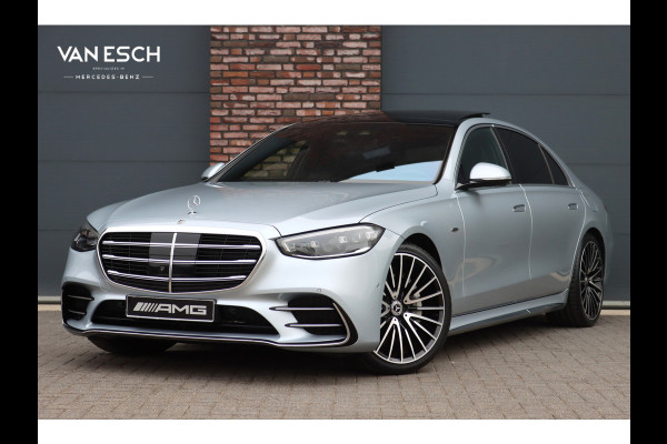 Mercedes-Benz S-Klasse 580 e 4MATIC Lang AMG Line | Airmatic | Achterasbesturing | Premium Entertainment Achter | HUD | Distronic+ | Burmester | Exclusief Nappa Leder | 3D-Display | Vlakkenverwarming | Zonweringspakket |