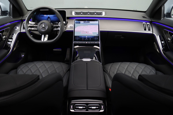 Mercedes-Benz S-Klasse 580 e 4MATIC Lang AMG Line | Airmatic | Achterasbesturing | Premium Entertainment Achter | HUD | Distronic+ | Burmester | Exclusief Nappa Leder | 3D-Display | Vlakkenverwarming | Zonweringspakket |