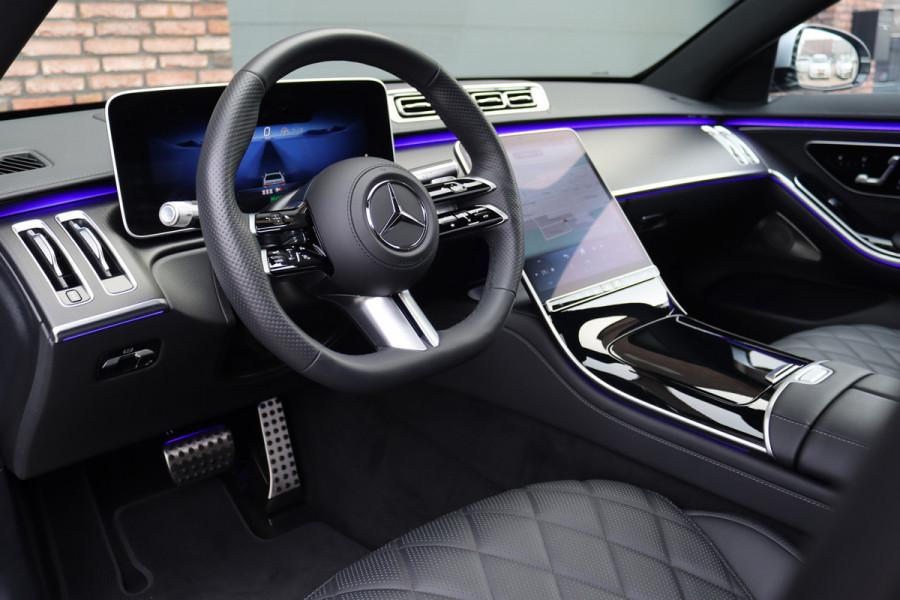 Mercedes-Benz S-Klasse 580 e 4MATIC Lang AMG Line | Airmatic | Achterasbesturing | Premium Entertainment Achter | HUD | Distronic+ | Burmester | Exclusief Nappa Leder | 3D-Display | Vlakkenverwarming | Zonweringspakket |