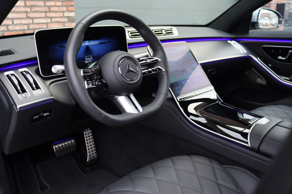 Mercedes-Benz S-Klasse 580 e 4MATIC Lang AMG Line | Airmatic | Achterasbesturing | Premium Entertainment Achter | HUD | Distronic+ | Burmester | Exclusief Nappa Leder | 3D-Display | Vlakkenverwarming | Zonweringspakket |