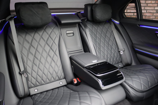 Mercedes-Benz S-Klasse 580 e 4MATIC Lang AMG Line | Airmatic | Achterasbesturing | Premium Entertainment Achter | HUD | Distronic+ | Burmester | Exclusief Nappa Leder | 3D-Display | Vlakkenverwarming | Zonweringspakket |