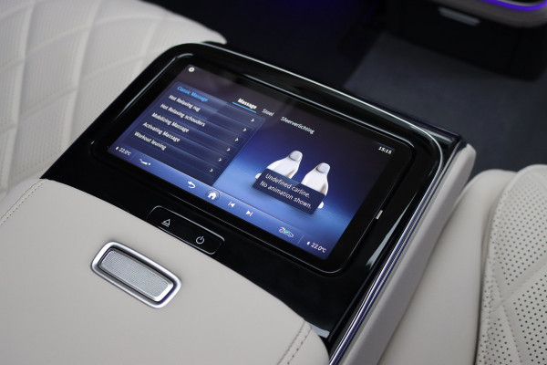 Mercedes-Benz S-Klasse 580 e 4MATIC Lang AMG Line | Airmatic | Achterasbesturing | Distronic+ | Chauffeurspakket | Zonweringpakket | Massage | Stoelventilatie | MBUX Tablet | Vlakkenverwarming | Soft-Close |