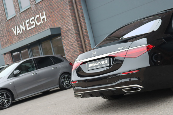 Mercedes-Benz S-Klasse 580 e 4MATIC Lang AMG Line | Airmatic | Achterasbesturing | Distronic+ | Chauffeurspakket | Zonweringpakket | Massage | Stoelventilatie | MBUX Tablet | Vlakkenverwarming | Soft-Close |