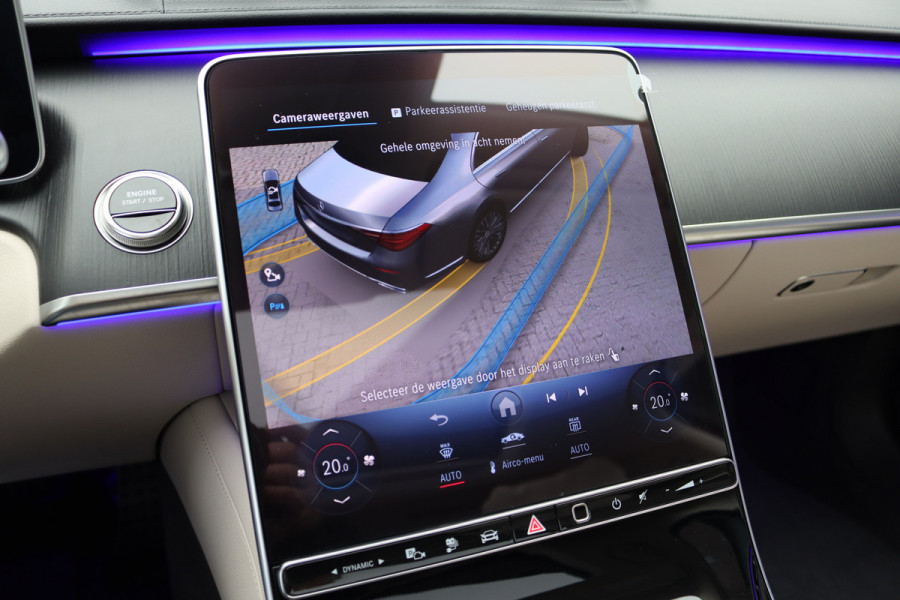 Mercedes-Benz S-Klasse 580 e 4MATIC Lang AMG Line | Airmatic | Achterasbesturing | Distronic+ | Chauffeurspakket | Zonweringpakket | Massage | Stoelventilatie | MBUX Tablet | Vlakkenverwarming | Soft-Close |