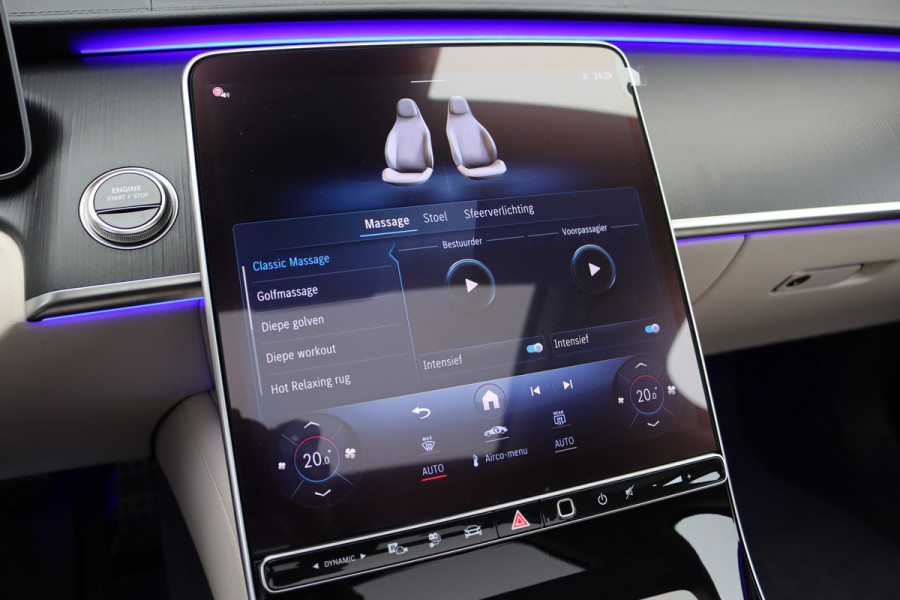 Mercedes-Benz S-Klasse 580 e 4MATIC Lang AMG Line | Airmatic | Achterasbesturing | Distronic+ | Chauffeurspakket | Zonweringpakket | Massage | Stoelventilatie | MBUX Tablet | Vlakkenverwarming | Soft-Close |