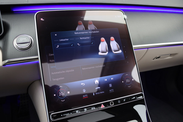 Mercedes-Benz S-Klasse 580 e 4MATIC Lang AMG Line | Airmatic | Achterasbesturing | Distronic+ | Chauffeurspakket | Zonweringpakket | Massage | Stoelventilatie | MBUX Tablet | Vlakkenverwarming | Soft-Close |