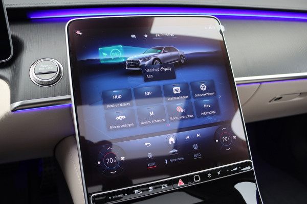 Mercedes-Benz S-Klasse 580 e 4MATIC Lang AMG Line | Airmatic | Achterasbesturing | Distronic+ | Chauffeurspakket | Zonweringpakket | Massage | Stoelventilatie | MBUX Tablet | Vlakkenverwarming | Soft-Close |