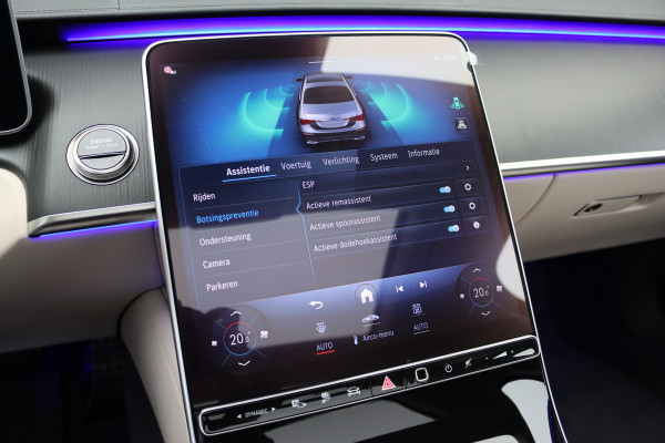 Mercedes-Benz S-Klasse 580 e 4MATIC Lang AMG Line | Airmatic | Achterasbesturing | Distronic+ | Chauffeurspakket | Zonweringpakket | Massage | Stoelventilatie | MBUX Tablet | Vlakkenverwarming | Soft-Close |