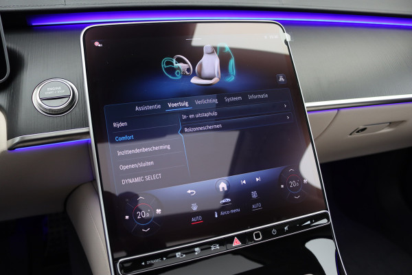 Mercedes-Benz S-Klasse 580 e 4MATIC Lang AMG Line | Airmatic | Achterasbesturing | Distronic+ | Chauffeurspakket | Zonweringpakket | Massage | Stoelventilatie | MBUX Tablet | Vlakkenverwarming | Soft-Close |