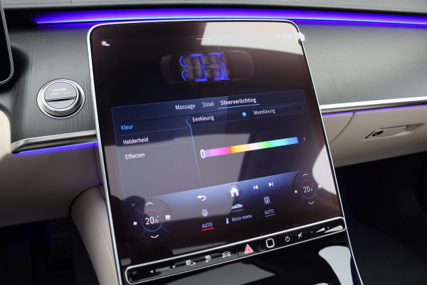 Mercedes-Benz S-Klasse 580 e 4MATIC Lang AMG Line | Airmatic | Achterasbesturing | Distronic+ | Chauffeurspakket | Zonweringpakket | Massage | Stoelventilatie | MBUX Tablet | Vlakkenverwarming | Soft-Close |