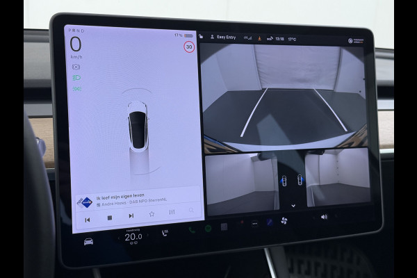 Tesla Model 3 RWD SR+ 60kWh 325PK 18"Lmv AutoPilot Leder PanoDak Adaptive-Cruise Lmv Camera's Elektr.-Stuur+Stoelen+Spiegels+Geheugen+Easy-Ent Navi LED Comfortstoelen ACC DAB Voorverwarmen interieur via App Keyless via Telefoonsleutel One-Pedal-Drive 1e Eigenaar Origineel Nederlandse auto tot 11kw laden thuis!