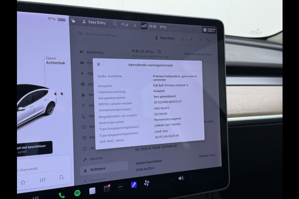 Tesla Model 3 RWD SR+ 60kWh 325PK 18"Lmv AutoPilot Leder PanoDak Adaptive-Cruise Lmv Camera's Elektr.-Stuur+Stoelen+Spiegels+Geheugen+Easy-Ent Navi LED Comfortstoelen ACC DAB Voorverwarmen interieur via App Keyless via Telefoonsleutel One-Pedal-Drive 1e Eigenaar Origineel Nederlandse auto tot 11kw laden thuis!
