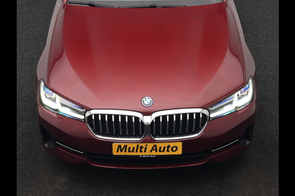 BMW 5 Serie Touring 530e Individual Plug In Hybrid 293pk Dealer O.H Aventurinrot Metallic PHEV | Panodak | Luxe Lederen Comfortzetels Memory & Ventilatie | Laser LED | Adaptive Cruise | Head Up | Harman Kardon | Keyless |