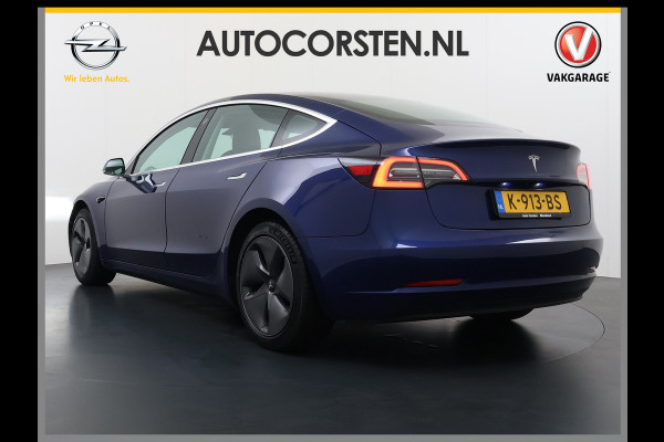 Tesla Model 3 SR Plus 325PK LFP Accu SOH 91% Lmv 18" AutoPilot Leder Pano-dak Adaptive-Cruise Camera's Elektr.-Stuur+Stoelen+Spiegels+Geheugen Navi LED ACC DAB Voorverwarmen interieur via App Keyless One-Pedal-Drive 1e Eigenaar Origineel Nederlandse Auto