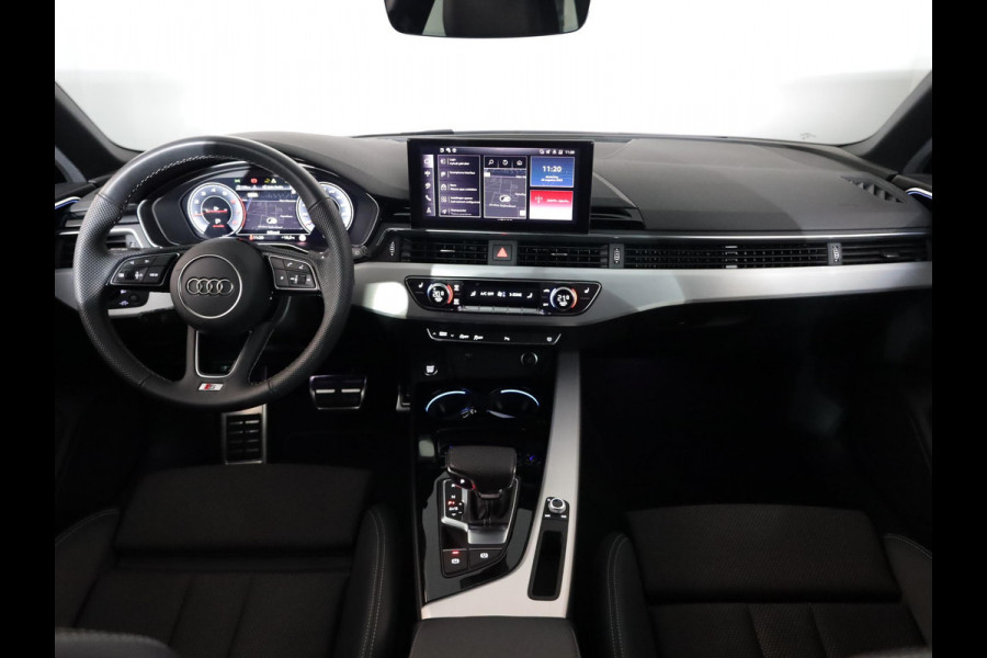 Audi A4 Avant 35 TFSI S edition Competition 150 pk S-tronic| Private lease vanaf €760,- pm | Verlengde garantie | Navigatie | Parkeersensoren | Autom. airco (3 zones) | Stoelverwarming | S-Line |