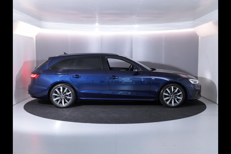 Audi A4 Avant 35 TFSI S edition Competition 150 pk S-tronic| Private lease vanaf €760,- pm | Verlengde garantie | Navigatie | Parkeersensoren | Autom. airco (3 zones) | Stoelverwarming | S-Line |