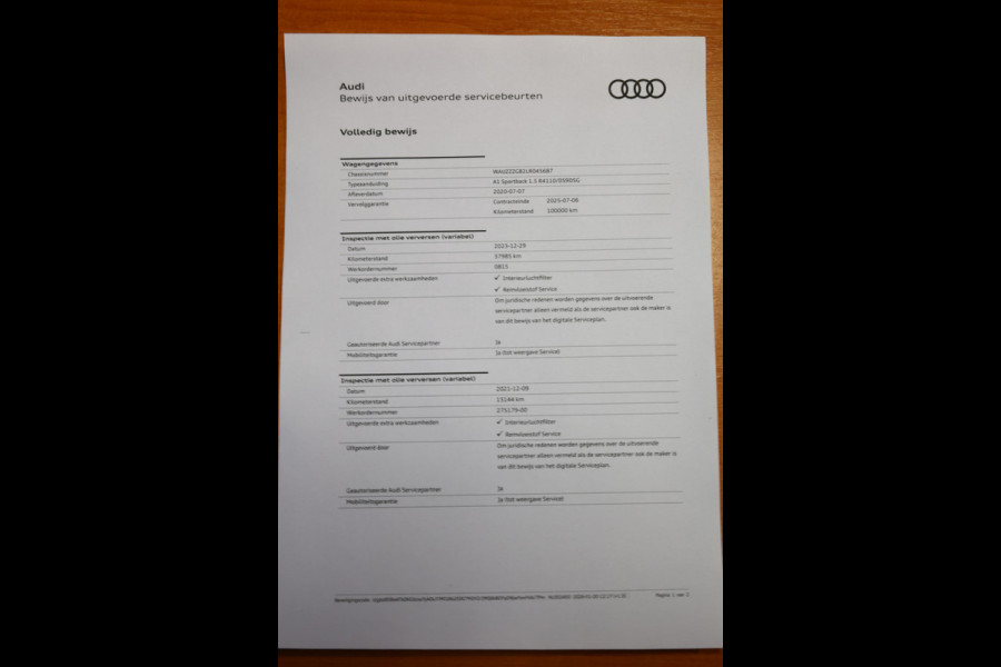 Audi A1 Sportback 35 TFSI Pro Line S VIRTUAL CARPLAY DAB CAMERA STOELVW '20