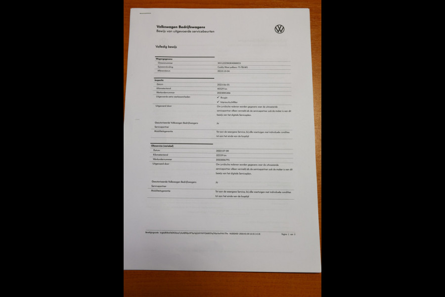 Volkswagen Caddy Maxi TSI benzine 102pk L2H1 42.000km! LANG AIRCO 2018