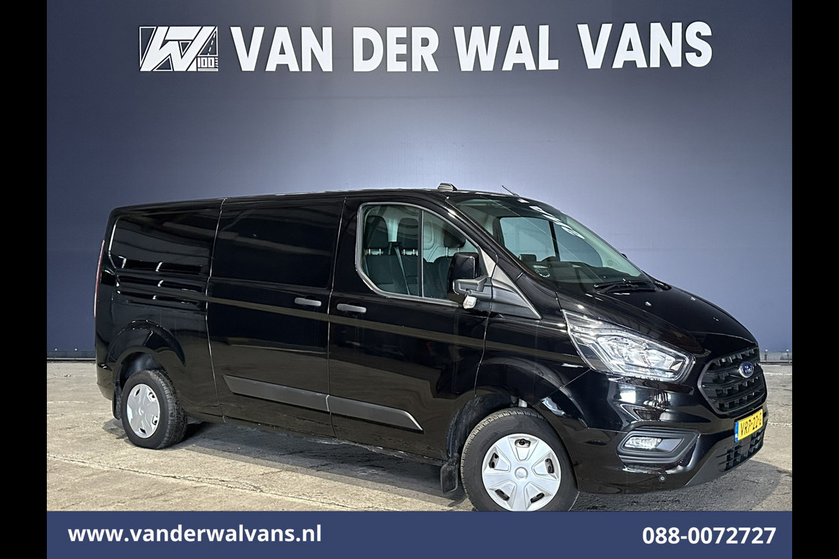 Ford Transit Custom 2.0 TDCI 131pk L2H1 Euro6 Airco | Navigatie | Apple Carplay | LED | Cruisecontrol | 2800kg Trekhaak Android Auto, Parkeersensoren, Bijrijdersbank