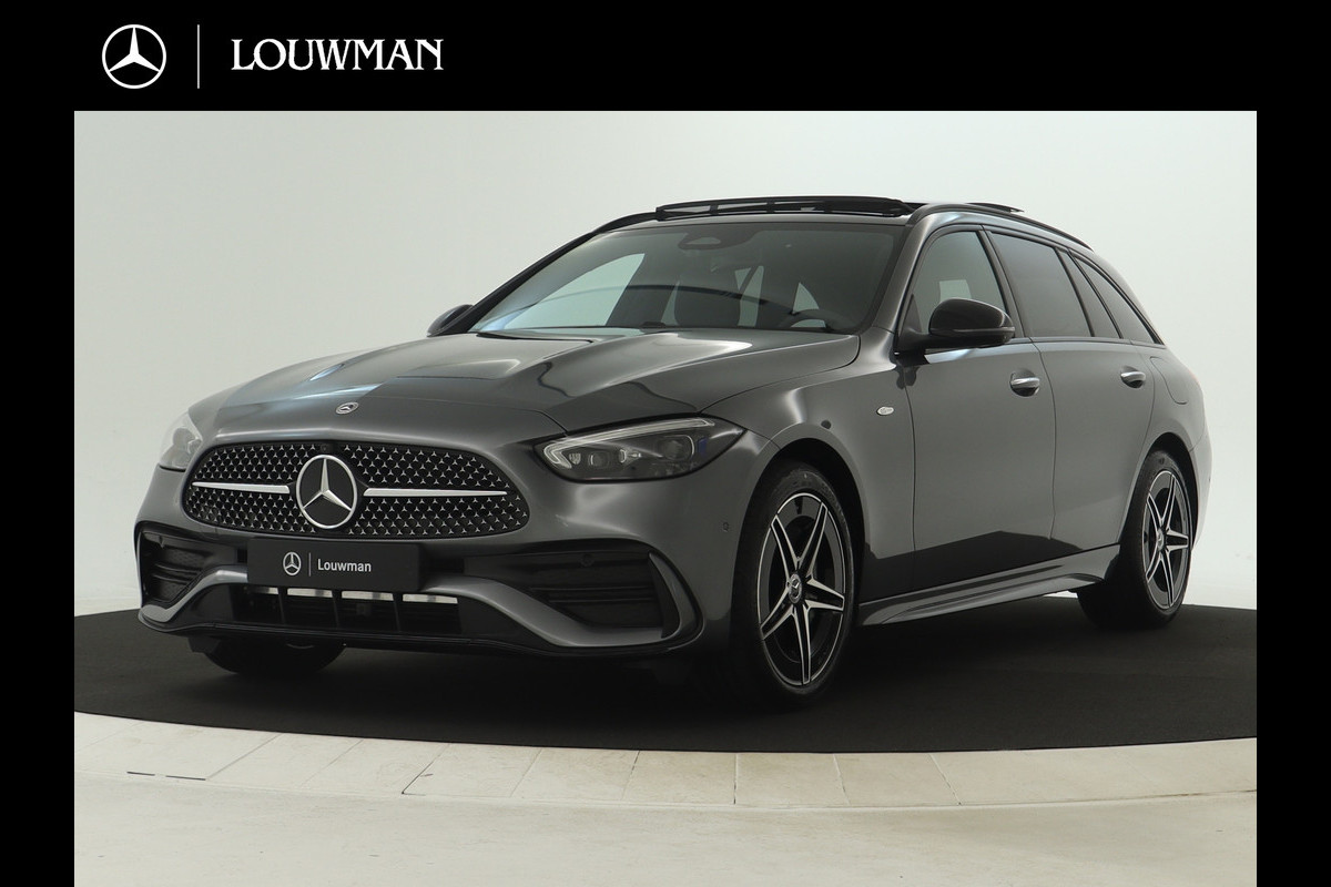 Mercedes-Benz C-Klasse Estate 300 e Business Solution AMG | Premium Plus | Trekhaak | Nightpakket | 360°-camera | 	Head-up display | KEYLESS GO-comfortpakket | Antidiefstalpakket GUARD 360° Plus | Memorypakket | Burmester® 3D sound system |