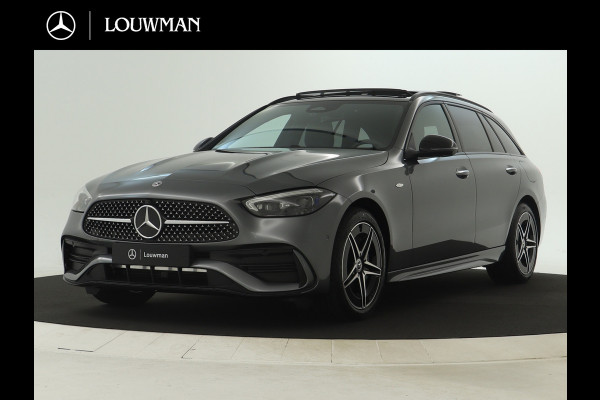 Mercedes-Benz C-Klasse Estate 300 e Business Solution AMG | Premium Plus | Trekhaak | Nightpakket | 360°-camera | 	Head-up display | KEYLESS GO-comfortpakket | Antidiefstalpakket GUARD 360° Plus | Memorypakket | Burmester® 3D sound system |