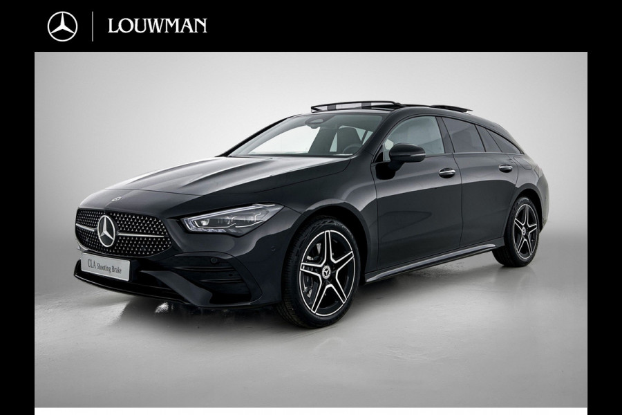 Mercedes-Benz CLA-Klasse Shooting Brake 250 e Star Edition AMG Line | Nightpakket | KEYLESS-GO | Parkeerpakket met achteruitrijcamera | 	EASY PACK achterklep | Dodehoekassistent | MULTIBEAM LED | Distronic | Sfeerverlichting | Verwarmde stoelen vooraan |