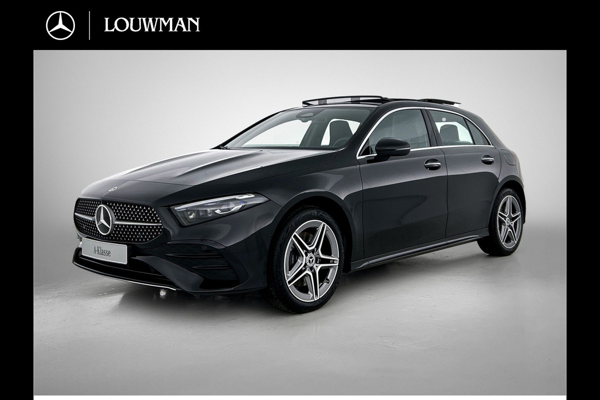 Mercedes-Benz A-Klasse 250 e Business Solution AMG | Panoramaschuifdak | Stoelverwarming | Multibeam LED | Smartphone integratie | Sfeerverlichting 64 kleuren | Extra USB-poorten |
