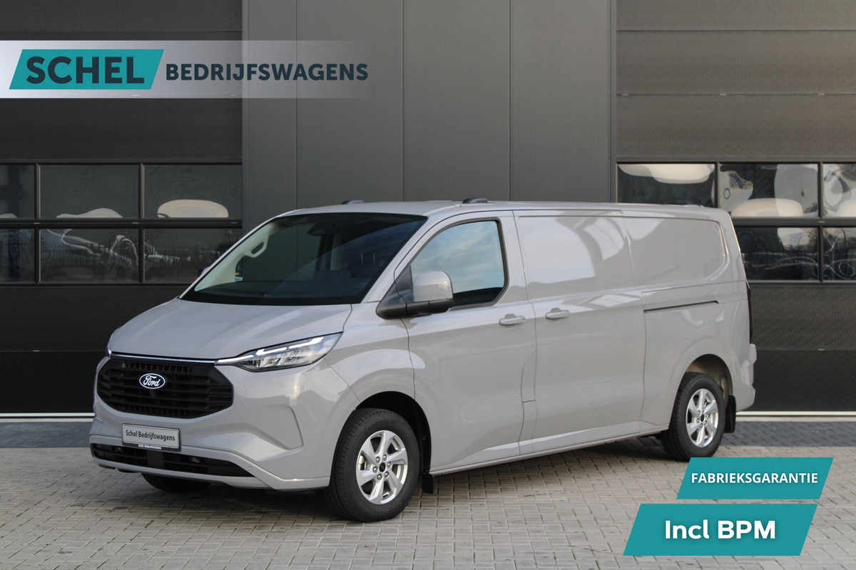 Ford Transit Custom 320 2.5 PHEV L2H1 Limited 232pk - 2x Schuifdeur - Trekhaak - Stoel/Stuurverwarming - ACC - Blindspot - Keyless - Rijklaar