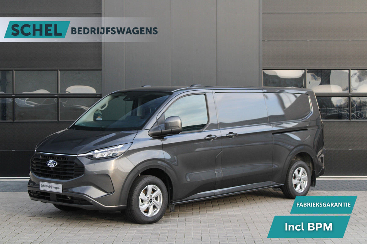 Ford Transit Custom 320 2.5 PHEV L2H1 Limited 232pk - 2x Schuifdeur - Trekhaak - Stoel/Stuurverwarming - ACC - Blindspot - Keyless - Rijklaar