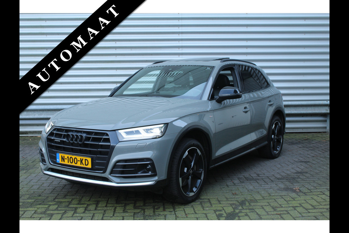 Audi Q5 2.0 TFSI 252pk quattro Sport S Line Black Edition Panoramadak Clima Cruise Navi Camera B&O Leder LMV