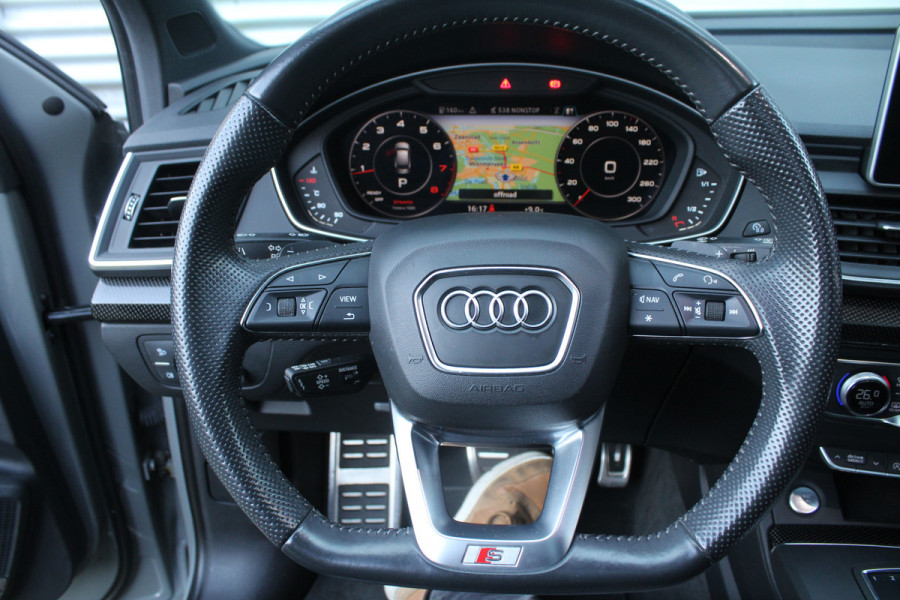 Audi Q5 2.0 TFSI 252pk quattro Sport S Line Black Edition Panoramadak Clima Cruise Navi Camera B&O Leder LMV